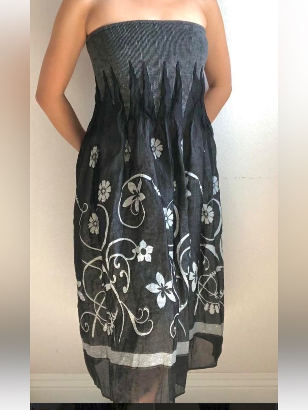 Lapis Strapless Dress Maxi Skirt - Picture 4 of 11